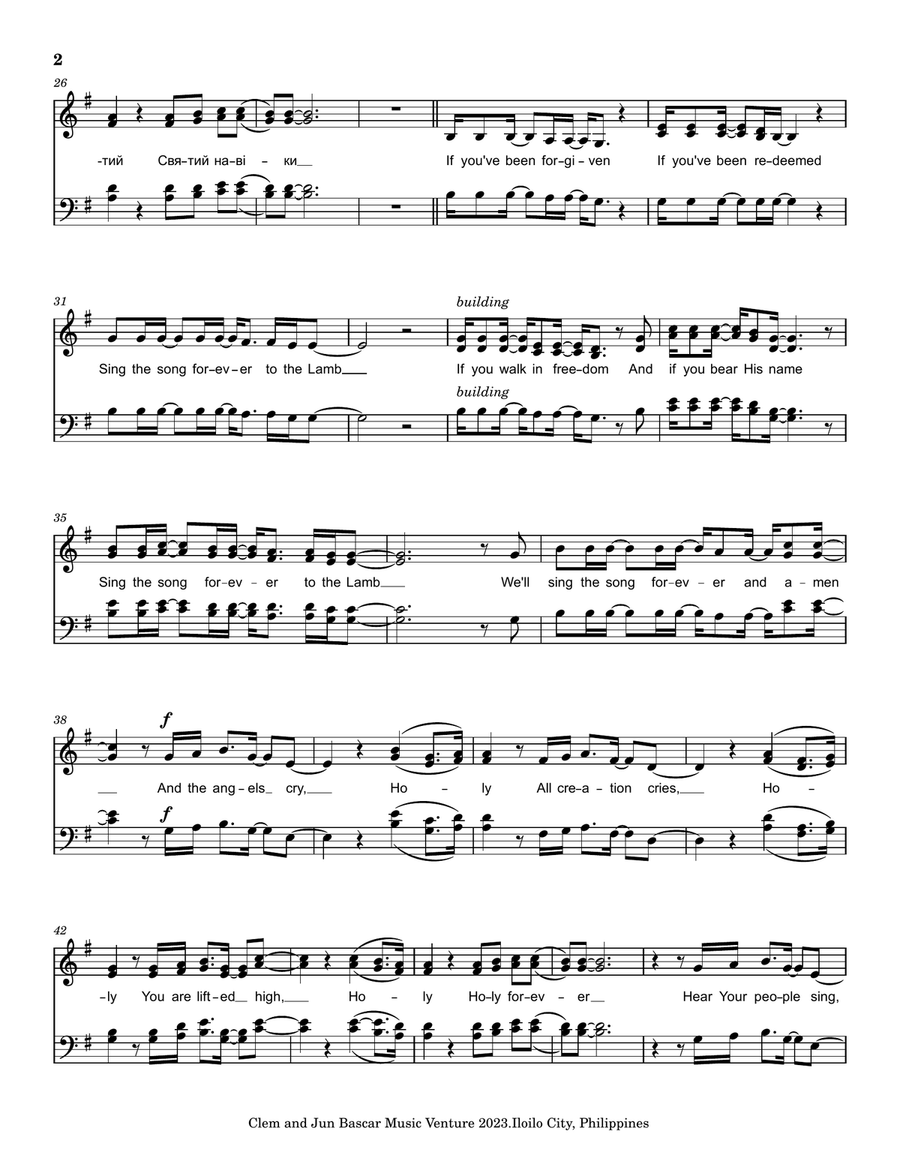 Holy Forever Holy Forever 4-Part scores gallery preview page 2