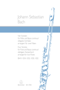Four Sonatas for Flute and Basso continuo / obbligato Harpsichord, BWV 1034, 1035, 1030, 1032