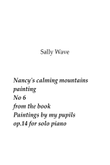 Nancy's calming mountains painting No. 6 from the book Paintings by my pupils op. 14