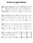 We Wish You A Merry Christmas Level 2 Piano