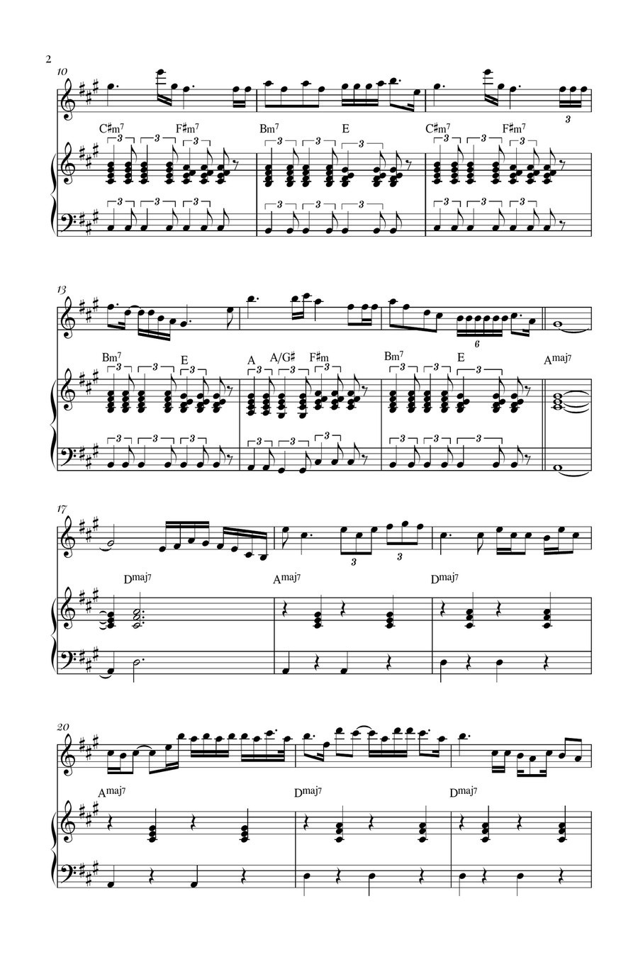 Die With A Smile Die With A Smile Violin Solo scores gallery preview page 2