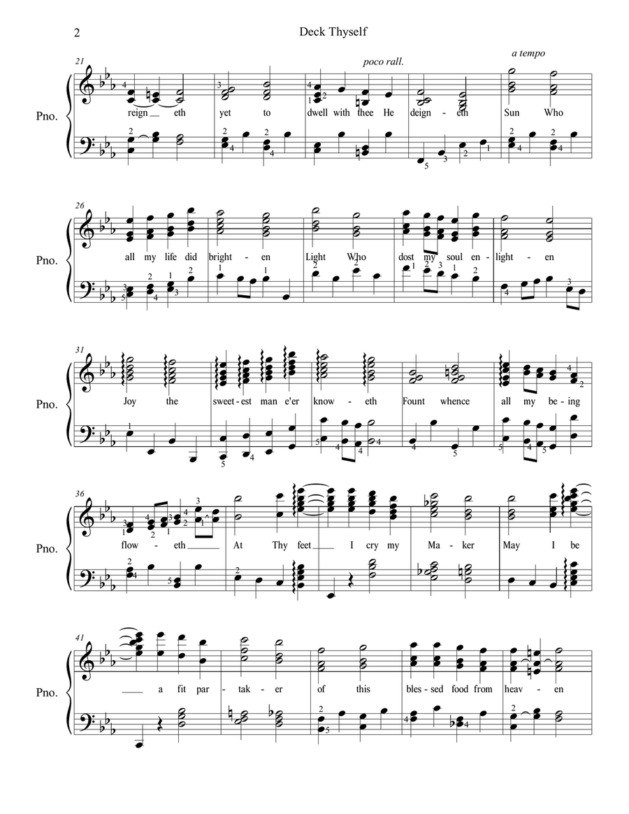 Deck Thyself Deck Thyself Piano Solo scores gallery preview page 2