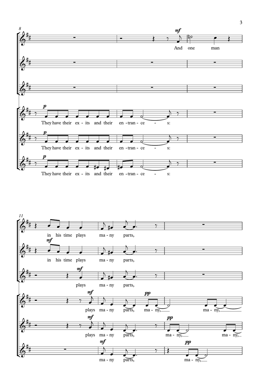 All The World's A Stage All The World's A Stage SSA scores gallery preview page 2