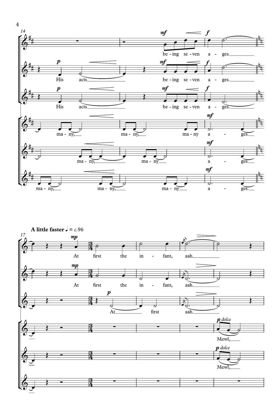 All The World's A Stage All The World's A Stage SSA scores gallery preview page 3