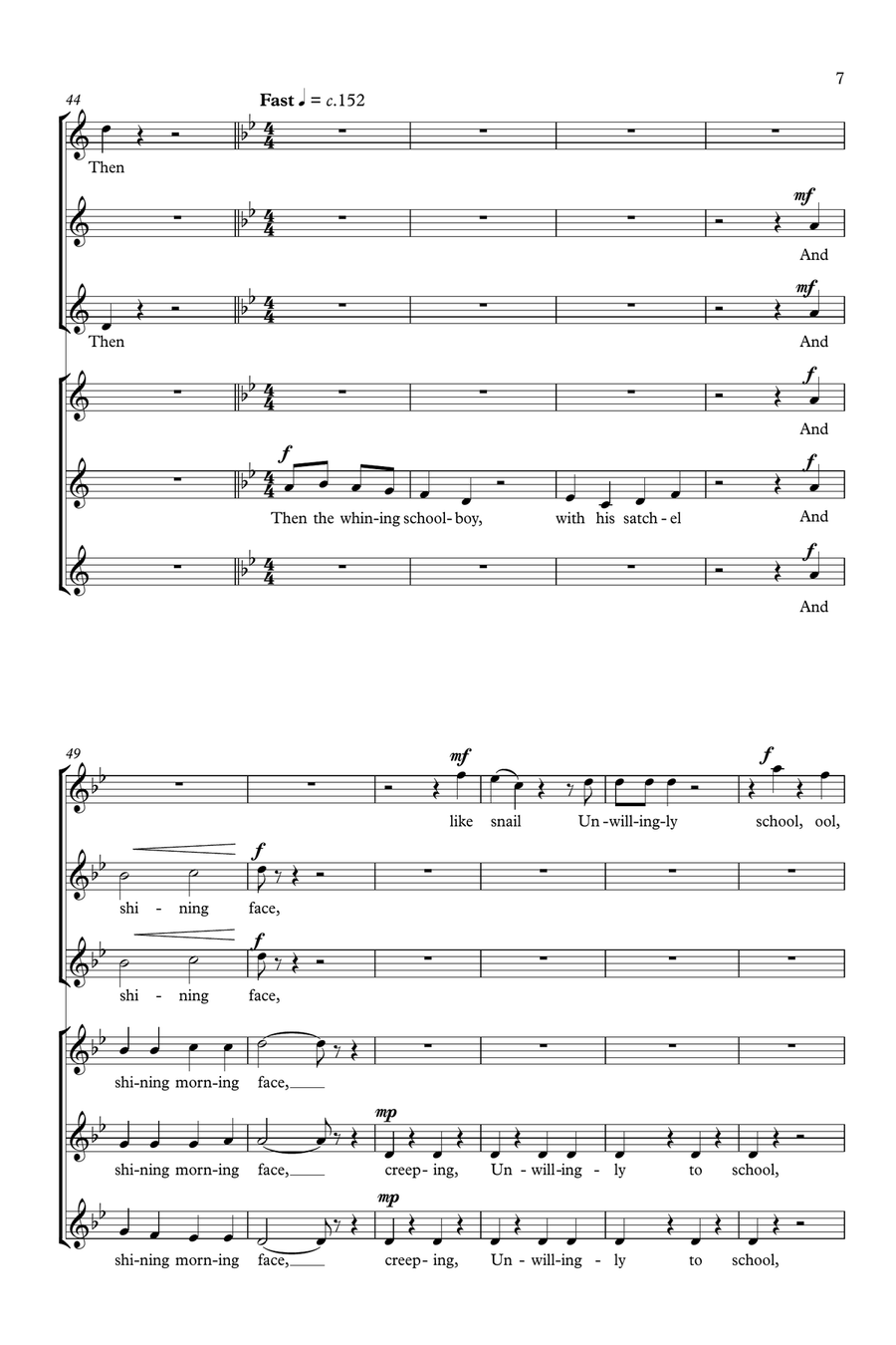 All The World's A Stage All The World's A Stage SSA scores gallery preview page 6