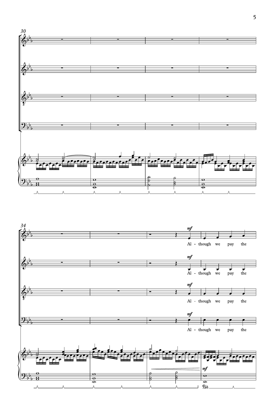 Per Ardua Ad Astra Per Ardua Ad Astra 4-Part scores gallery preview page 5