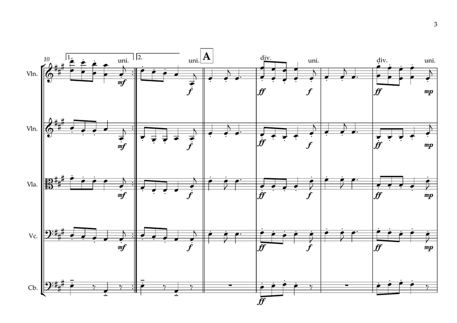 Kuwaiti National Anthem for String Orchestra String Orchestra scores gallery preview page 3