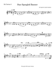 Star Spangled Banner - Bb Clarinet II