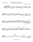 Star Spangled Banner - Bass Clarinet