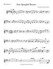 Star Spangled Banner - Bb Clarinet I