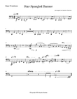 Star Spangled Banner - Bass Trombone