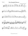 Star Spangled Banner - Violin I