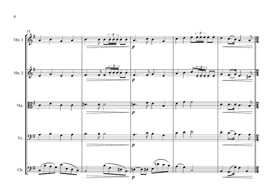 Kyrgyz National Anthem for String Orchestra String Orchestra scores gallery preview page 4