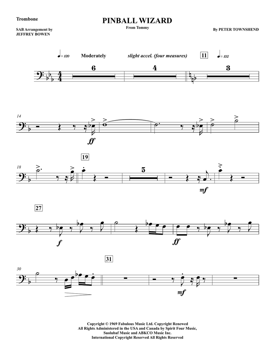 Pinball Wizard Concert Band scores gallery preview page 6