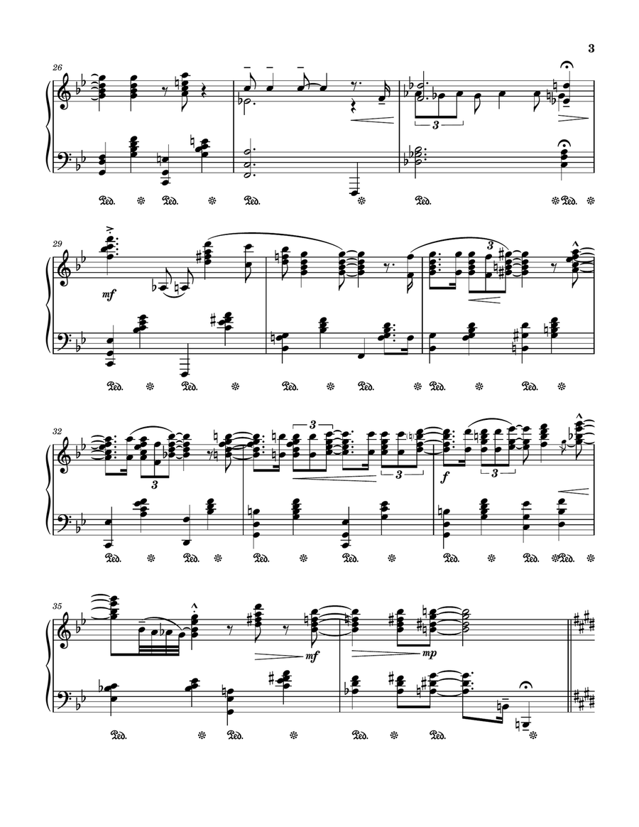 Thanks For The Memory Piano Solo scores gallery preview page 3