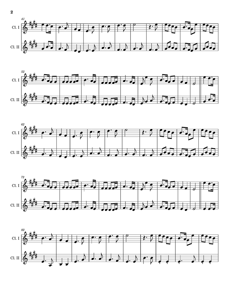 Joy to the World - Arranged for Clarinet Duet. Clarinet Duet scores gallery preview page 2