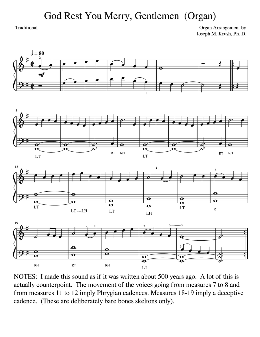 God Rest You Merry, Gentlemen Piano scores gallery preview page 1