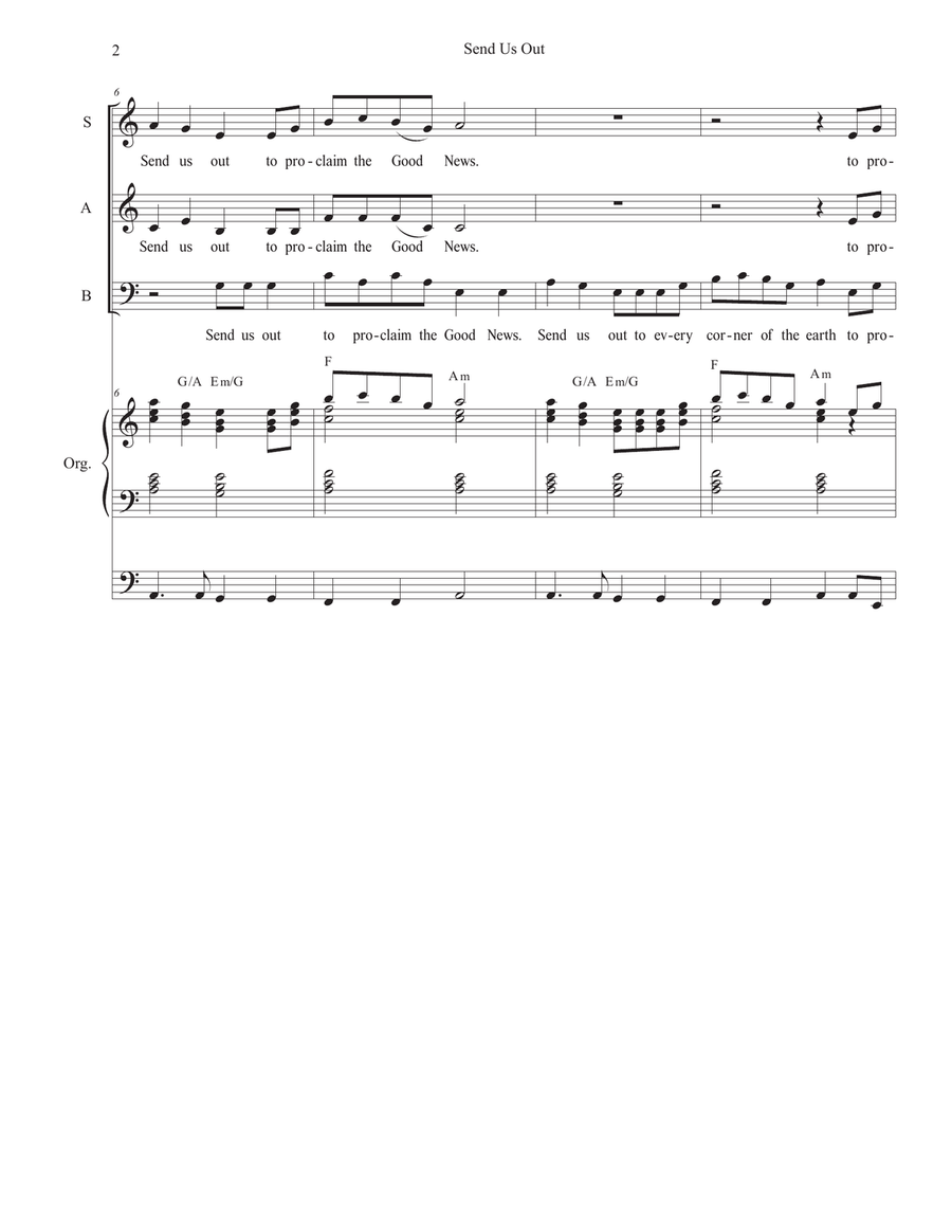 Send Us Out (SAB) Send Us Out (SAB) 3-Part scores gallery preview page 2