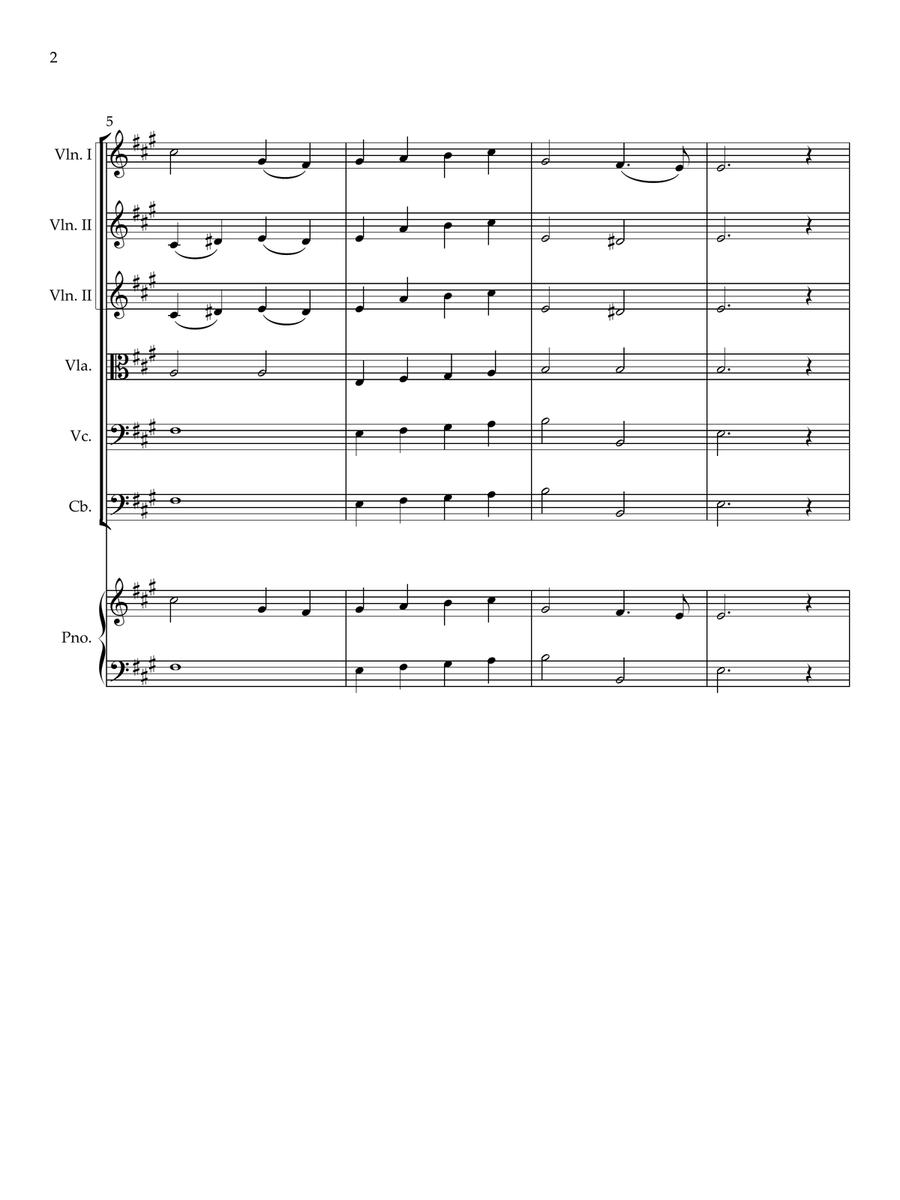 O COME ALL YE FAITHFUL FOR YOUNG STRING ORCHESTRA String Orchestra scores gallery preview page 2