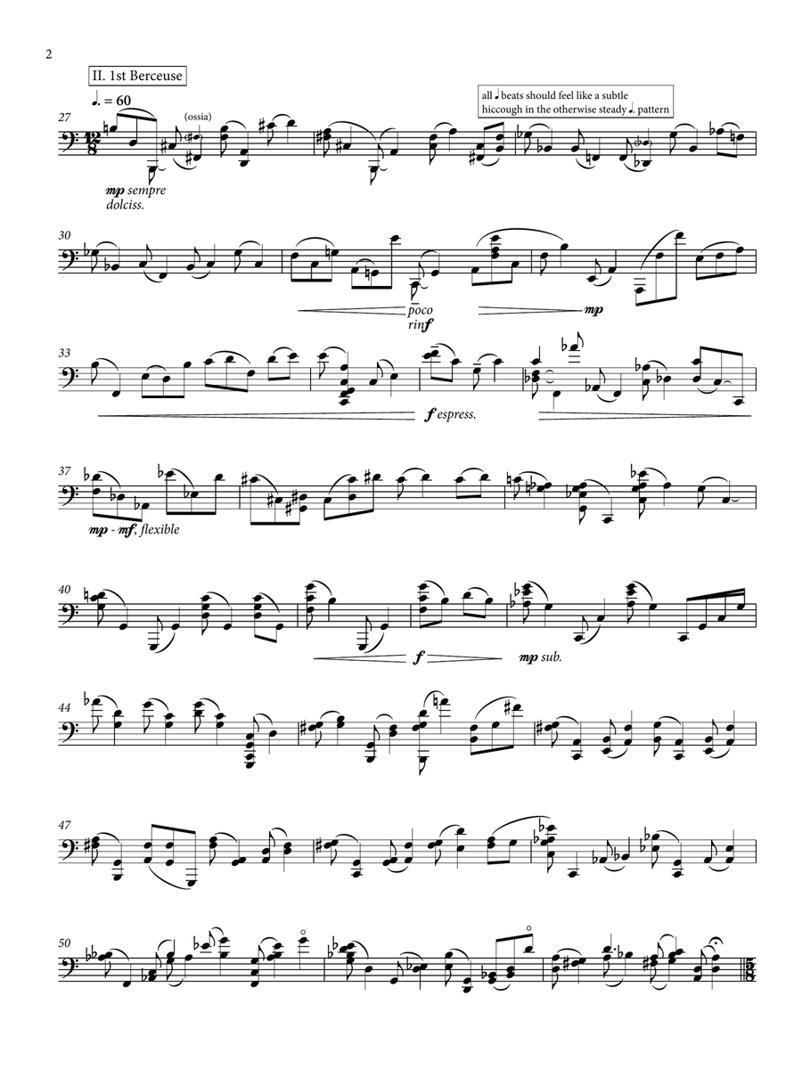 Berceuse with seven variations Theorbo scores gallery preview page 2