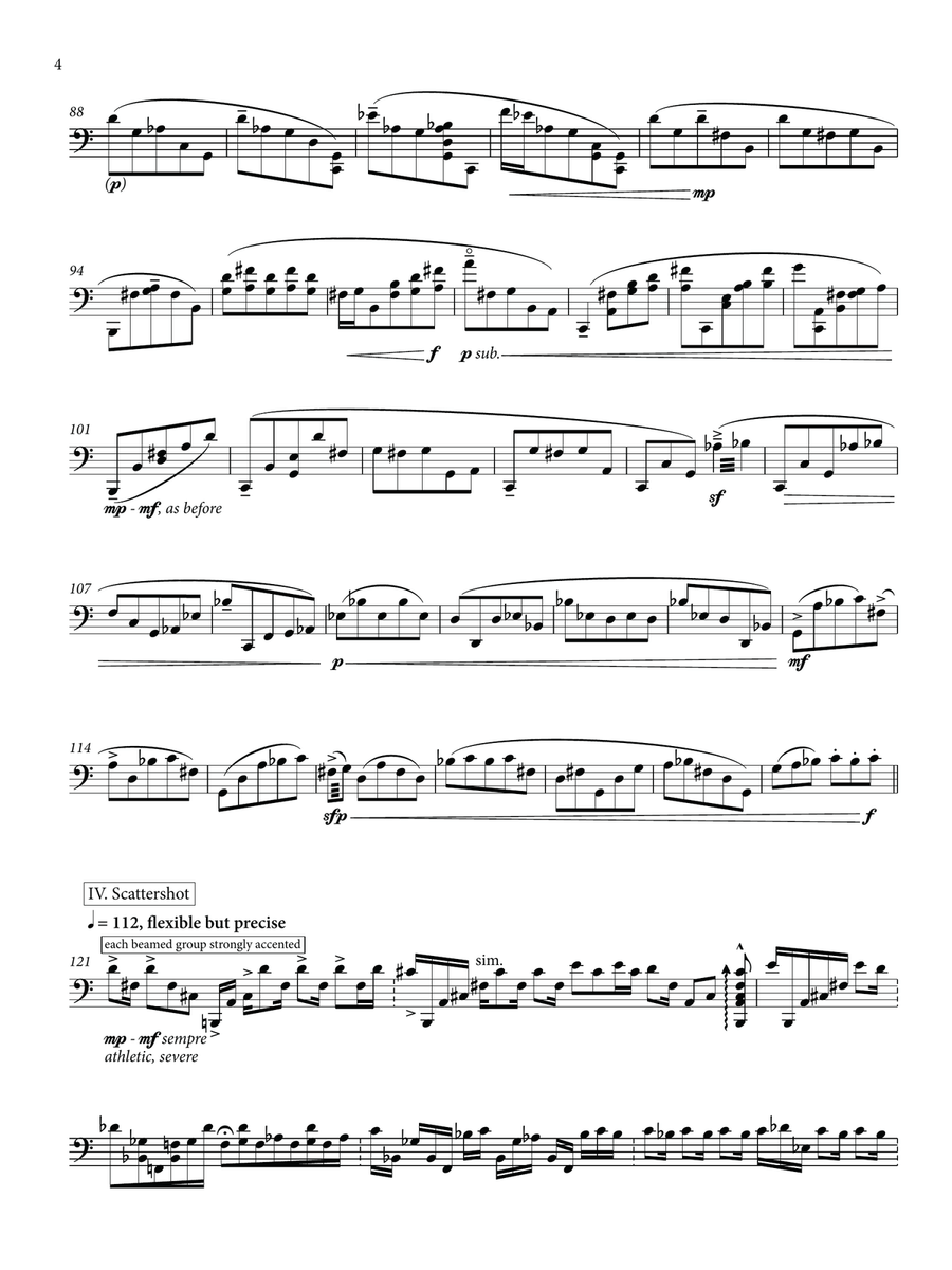 Berceuse with seven variations Theorbo scores gallery preview page 4