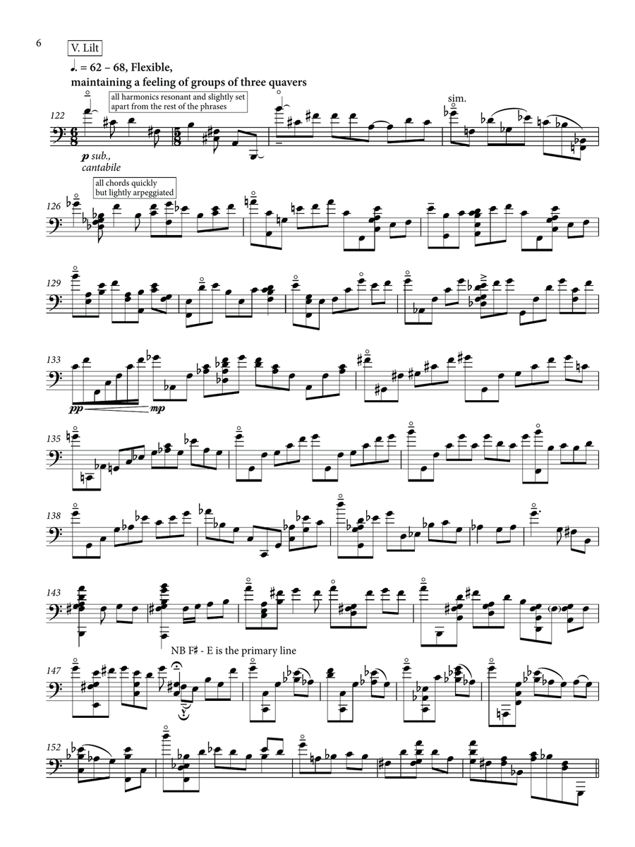 Berceuse with seven variations Theorbo scores gallery preview page 6