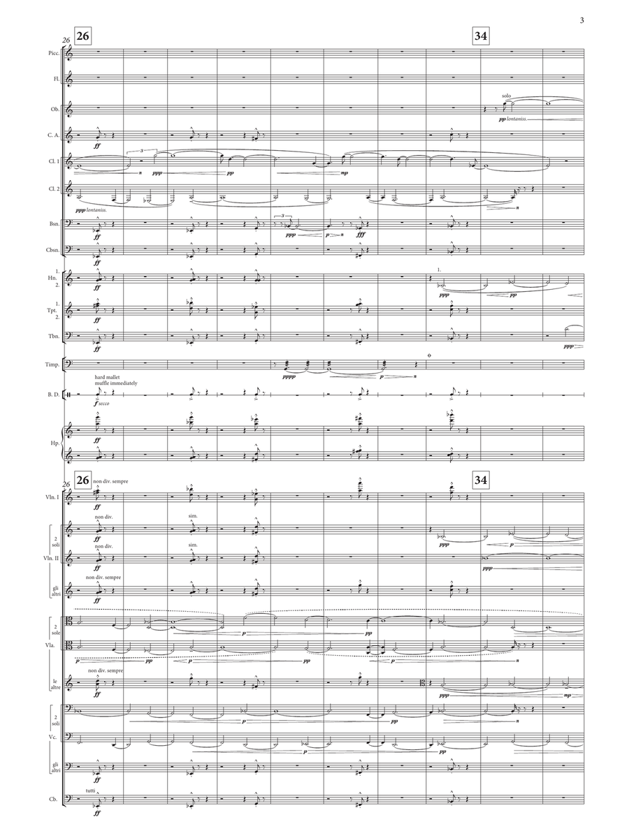 One Line, Two Shapes - Study Score Orchestra scores gallery preview page 3