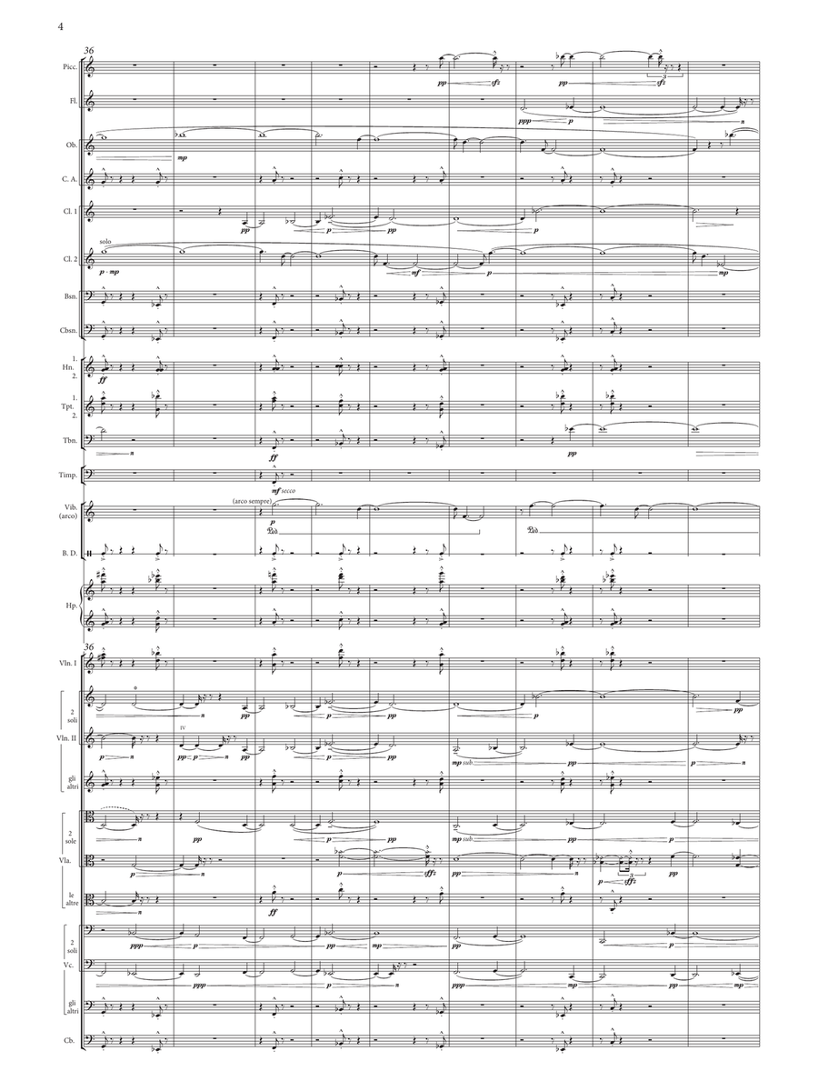 One Line, Two Shapes - Study Score Orchestra scores gallery preview page 4
