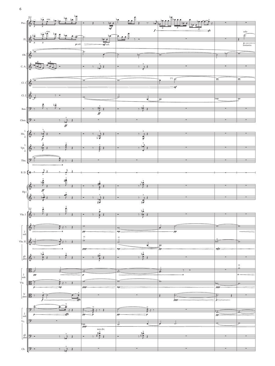 One Line, Two Shapes - Study Score Orchestra scores gallery preview page 6