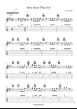 How Great Thou Art -Easy Solo Guitar