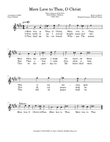 More Love to Thee, O Christ for Native American Style Flute
