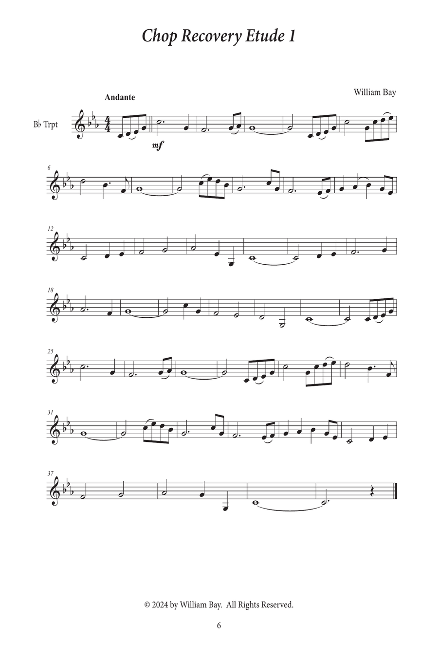 Chop Recovery Studies for Trumpet Trumpet scores gallery preview page 7