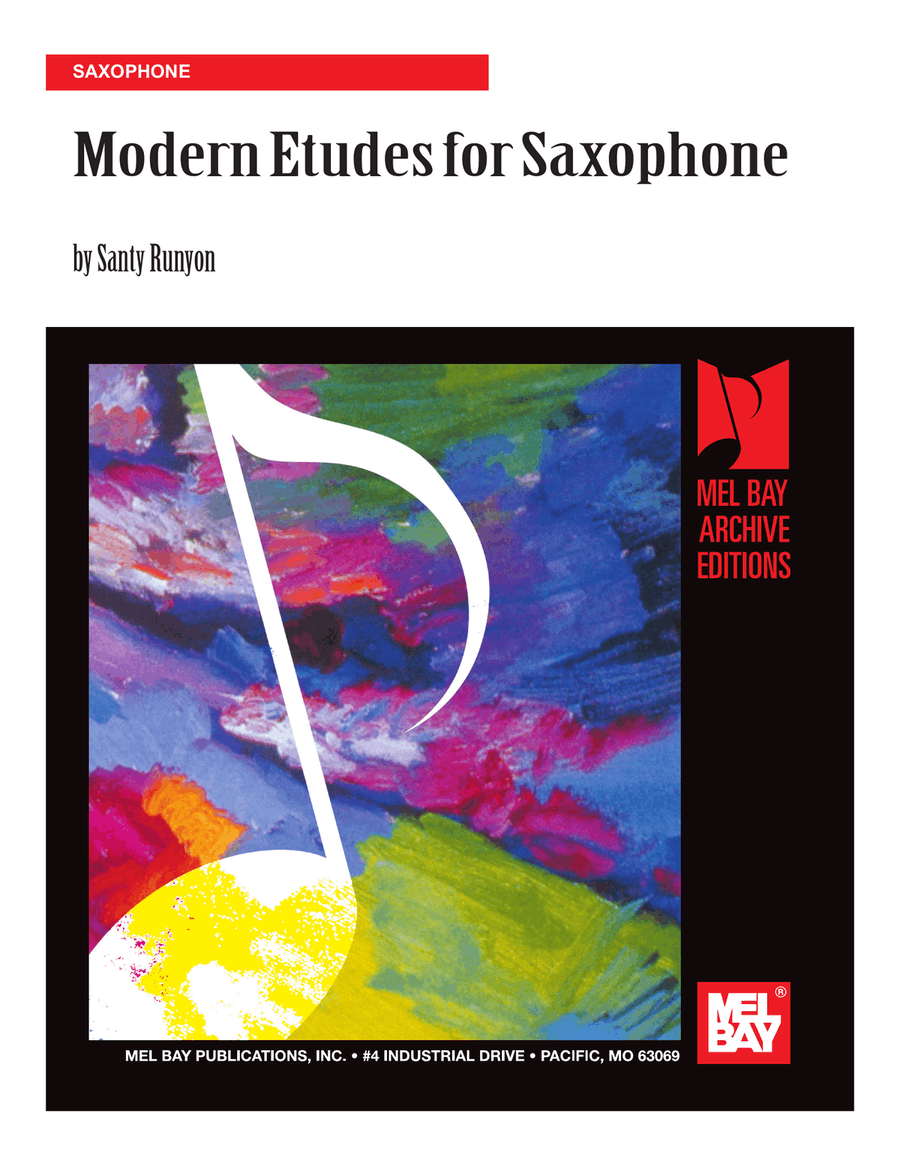 Modern Etudes for Saxophone Saxophone scores gallery preview page 1