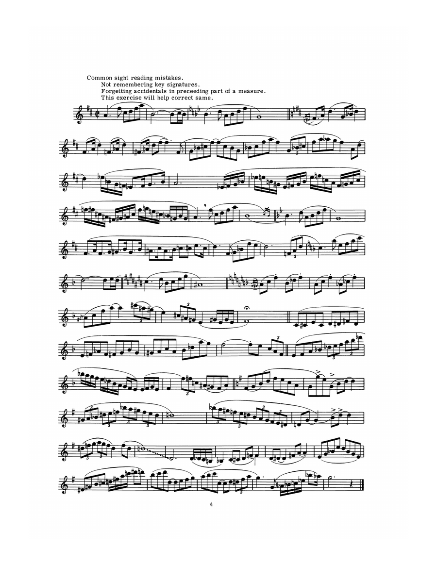 Modern Etudes for Saxophone Saxophone scores gallery preview page 5