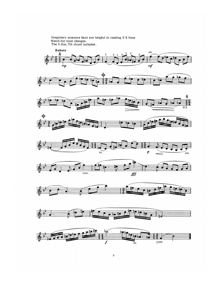 Modern Etudes for Saxophone Saxophone scores gallery preview page 6