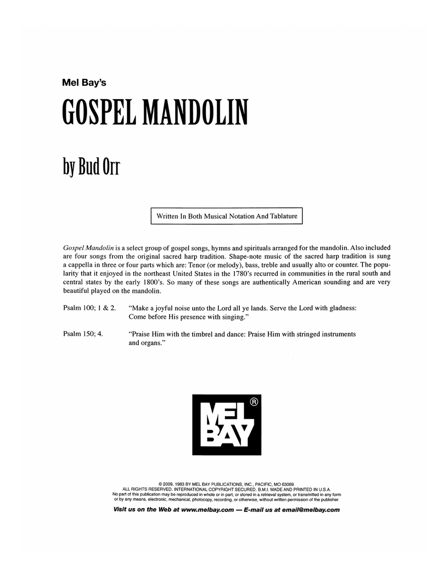 Gospel Mandolin Gospel Mandolin Mandolin scores gallery preview page 2