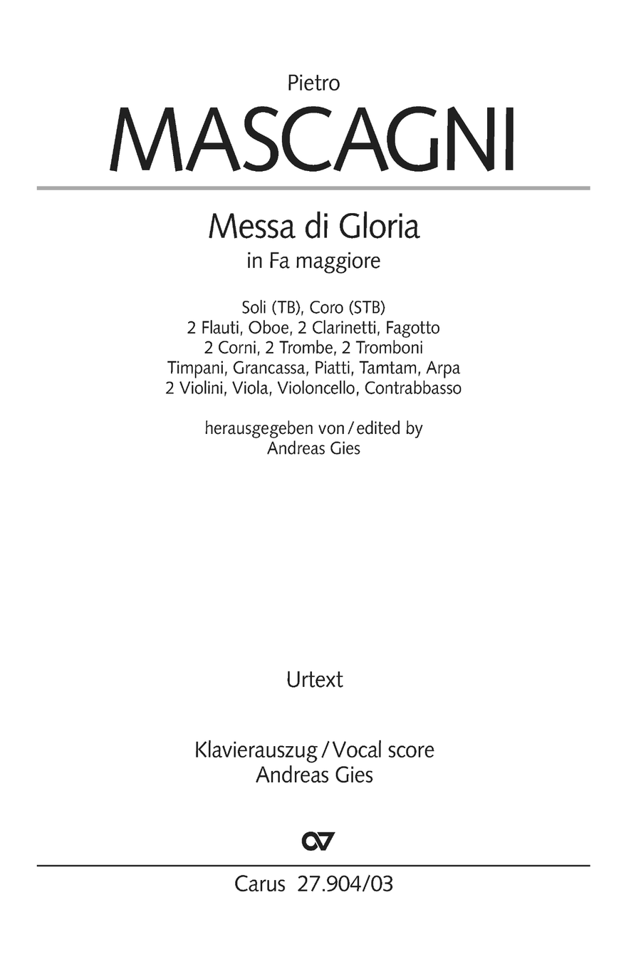 Messa di Gloria STB scores gallery preview page 2