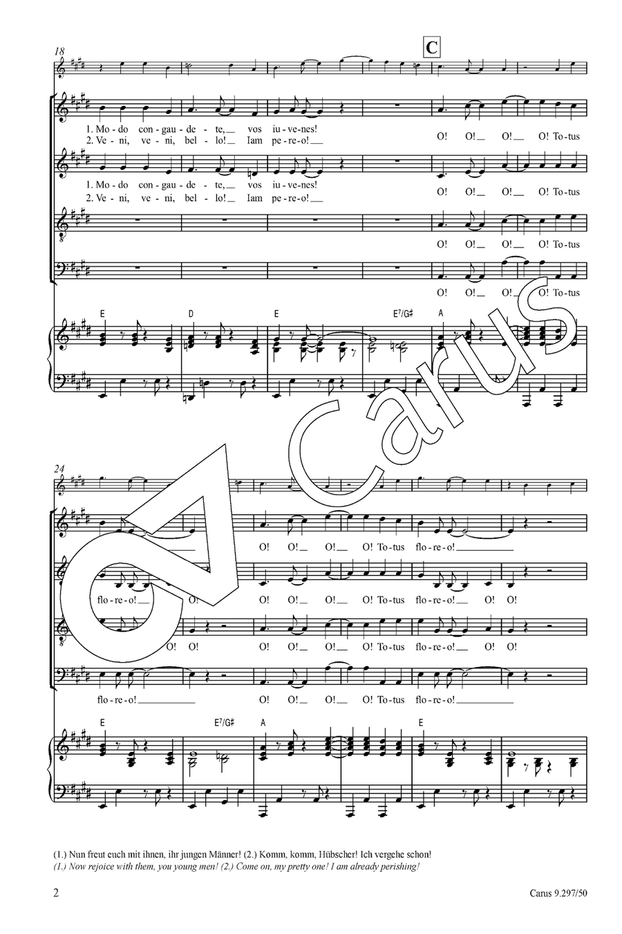 Tempus est iocundum Tempus est iocundum 4-Part scores gallery preview page 3