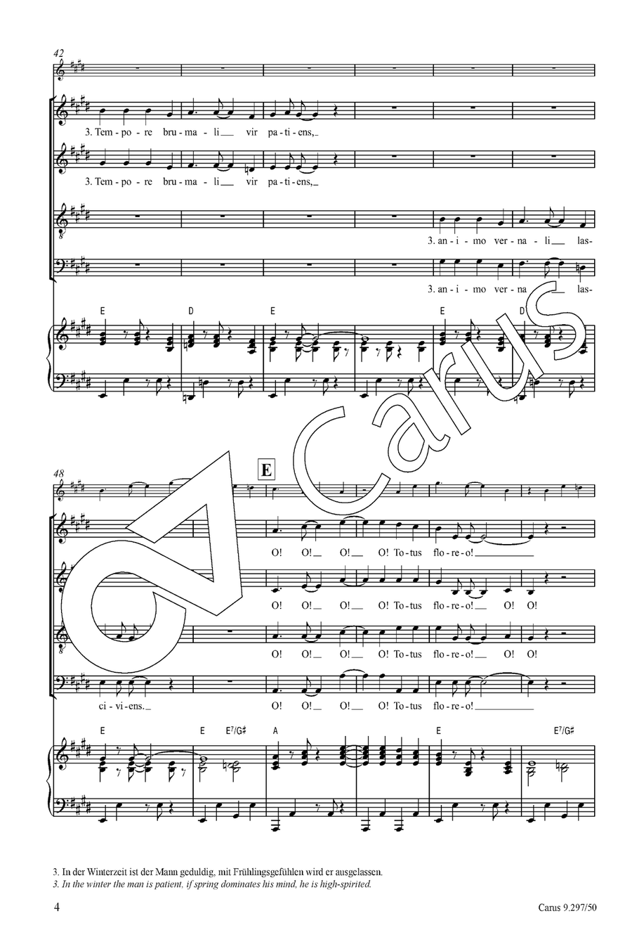 Tempus est iocundum Tempus est iocundum 4-Part scores gallery preview page 5