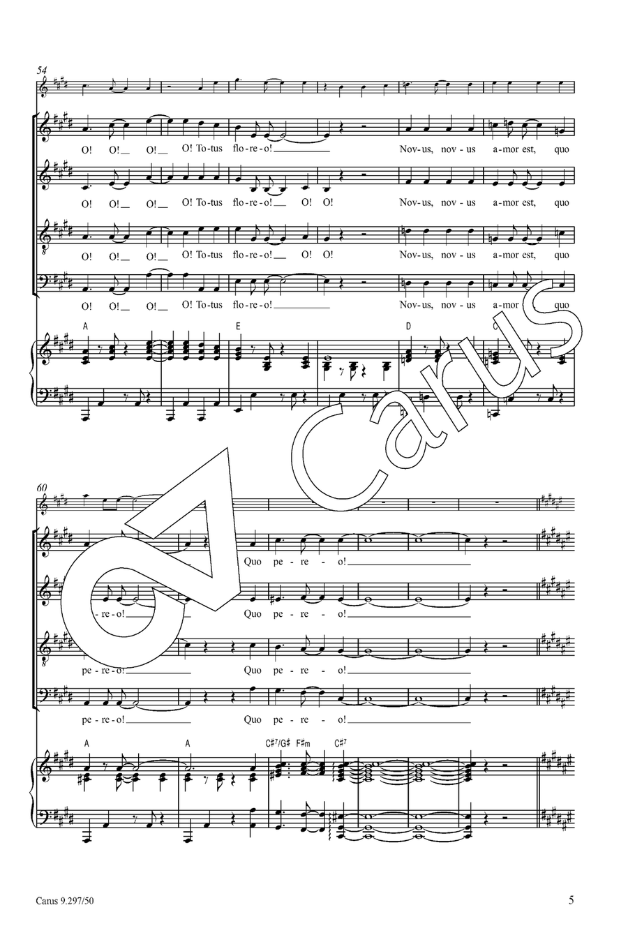 Tempus est iocundum Tempus est iocundum 4-Part scores gallery preview page 6