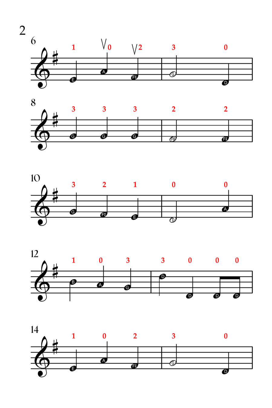 5 Joyful Christmas Carols (VIOLIN SOLO - EASY LEVEL) Violin Solo scores gallery preview page 3