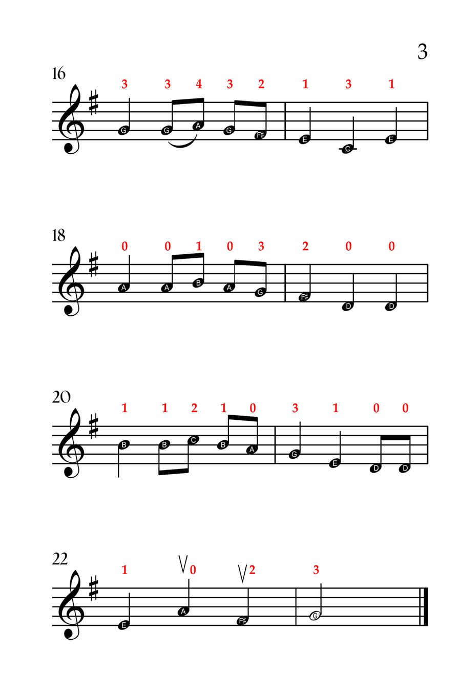 5 Joyful Christmas Carols (VIOLIN SOLO - EASY LEVEL) Violin Solo scores gallery preview page 4