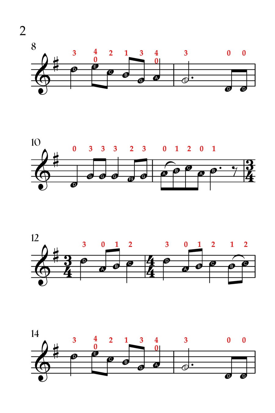 5 Joyful Christmas Carols (VIOLIN SOLO - EASY LEVEL) Violin Solo scores gallery preview page 6