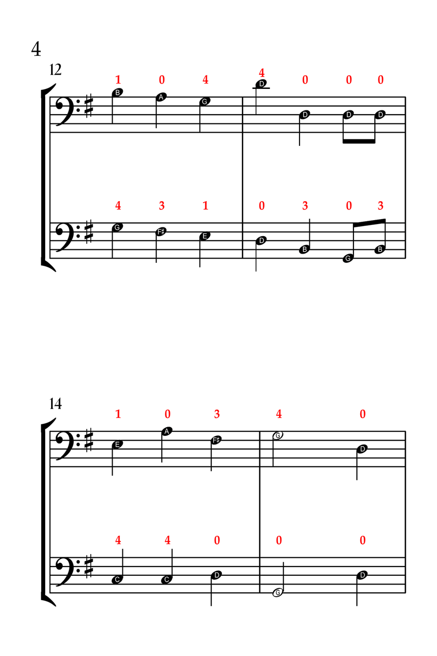 5 Joyful Christmas Carols (CELLO DUET - EASY LEVEL) String Duet scores gallery preview page 5