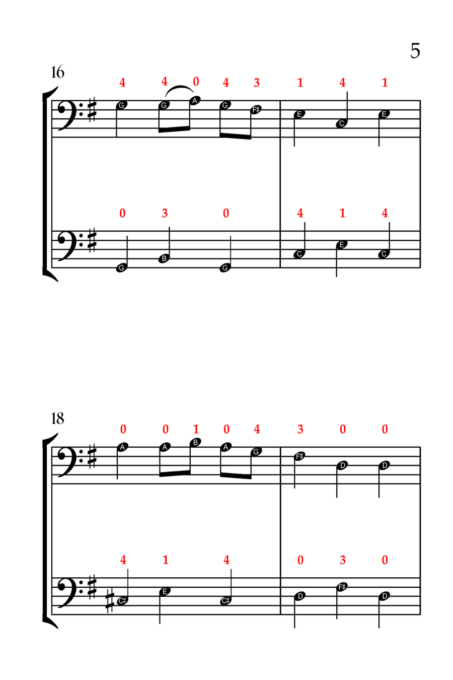 5 Joyful Christmas Carols (CELLO DUET - EASY LEVEL) String Duet scores gallery preview page 6