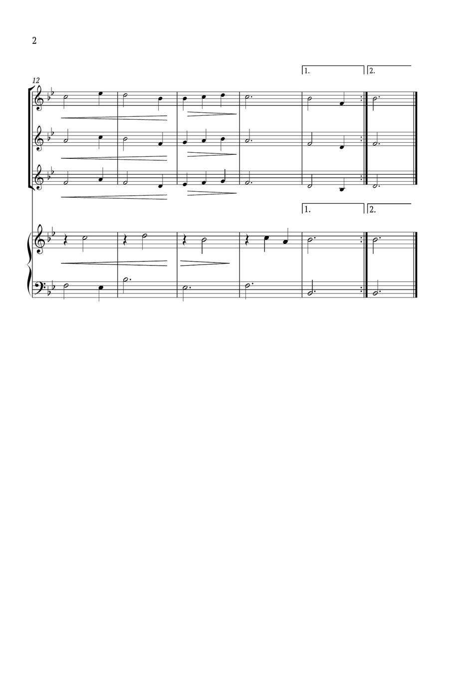 I Saw Three Ships Small Ensemble scores gallery preview page 2
