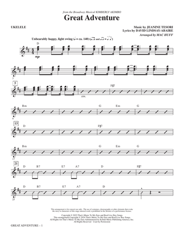 Great Adventure (from Kimberly Akimbo) (arr. Mac Huff) - Ukelele