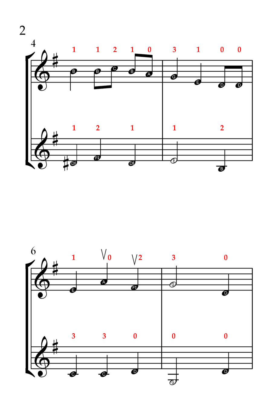 5 Joyful Christmas Carols (VIOLIN DUET - EASY LEVEL) String Duet scores gallery preview page 3