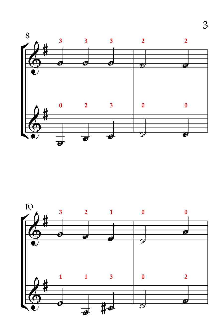 5 Joyful Christmas Carols (VIOLIN DUET - EASY LEVEL) String Duet scores gallery preview page 4