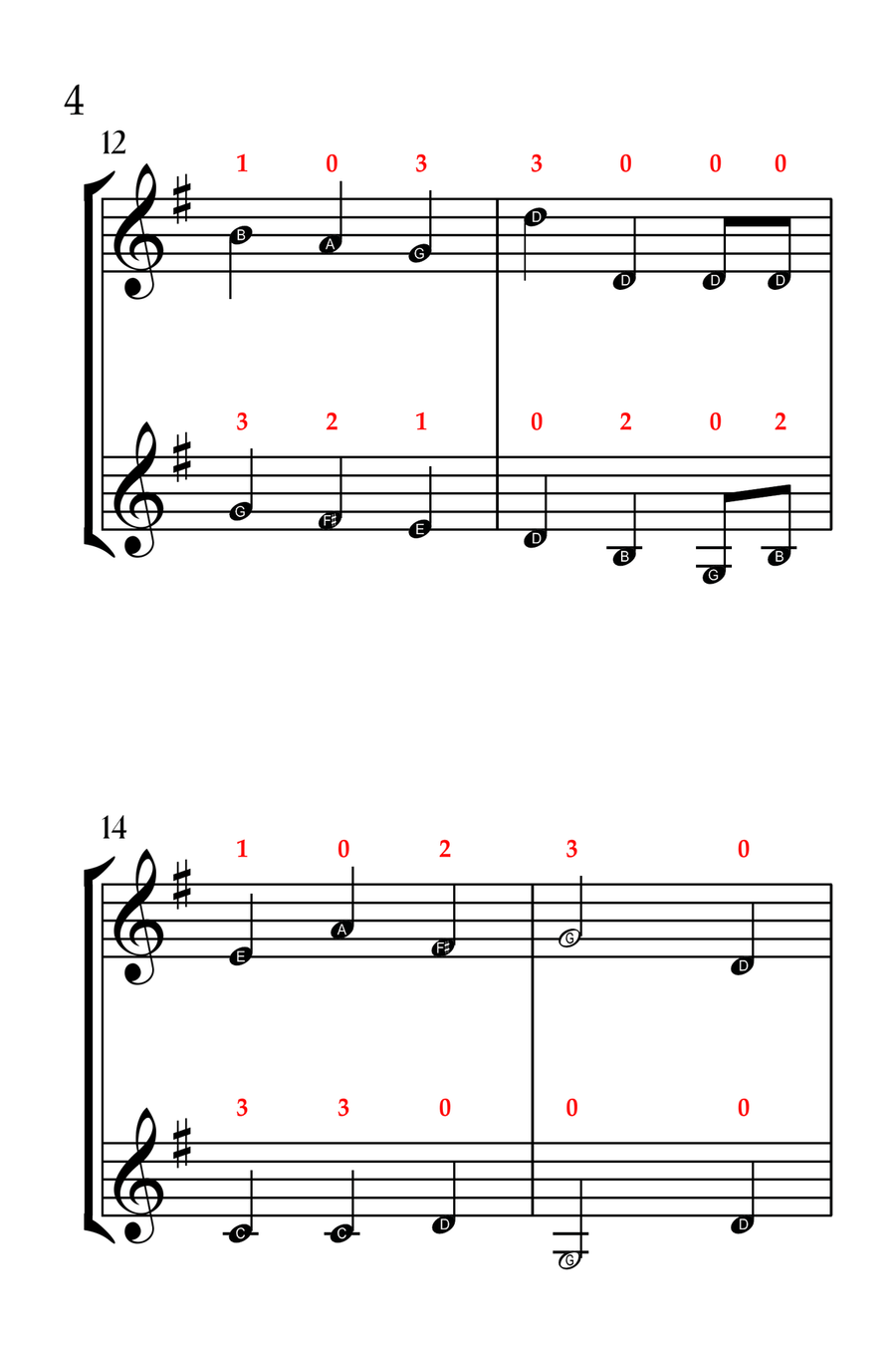 5 Joyful Christmas Carols (VIOLIN DUET - EASY LEVEL) String Duet scores gallery preview page 5